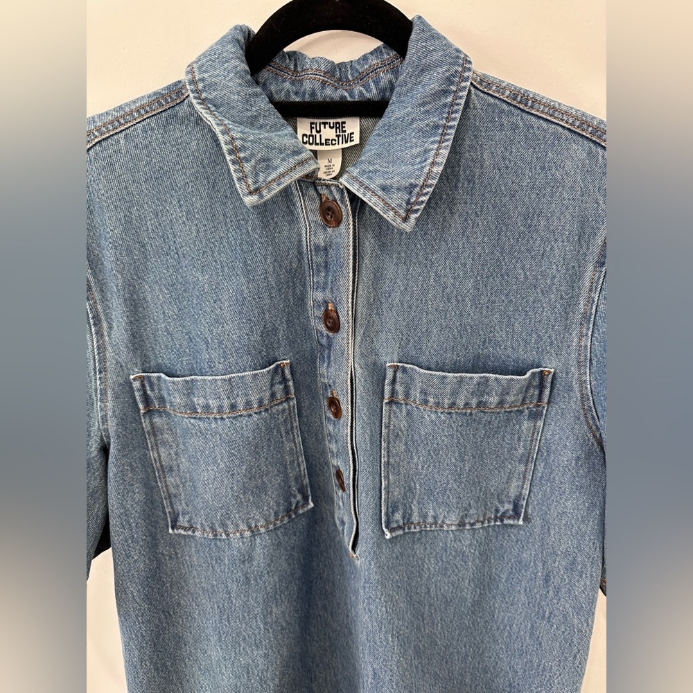 Future Collective Women’s Denim Dress - M - Picture 5 of 8